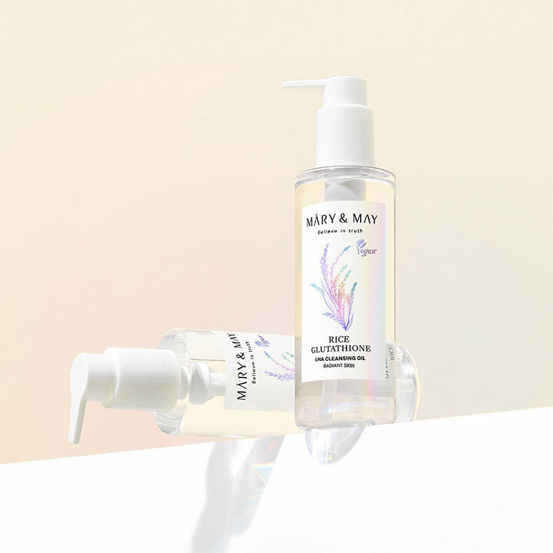 Mary & May - Rice Glutathione LHA Cleansing Oil Korean Skincare UK Mary & May - Rice Glutathione LHA Cleansing Oil Korean Skincare UK