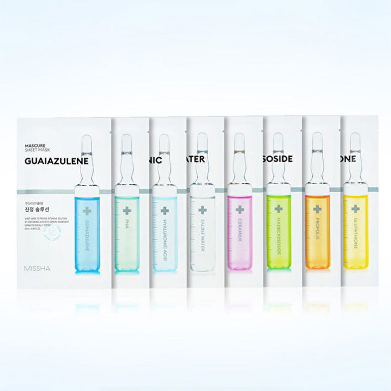 missha mascure sheet mask glutathione  Facial sheet mask developed to help brighten MISSHA Mascure Whitening Glutathione Sheet