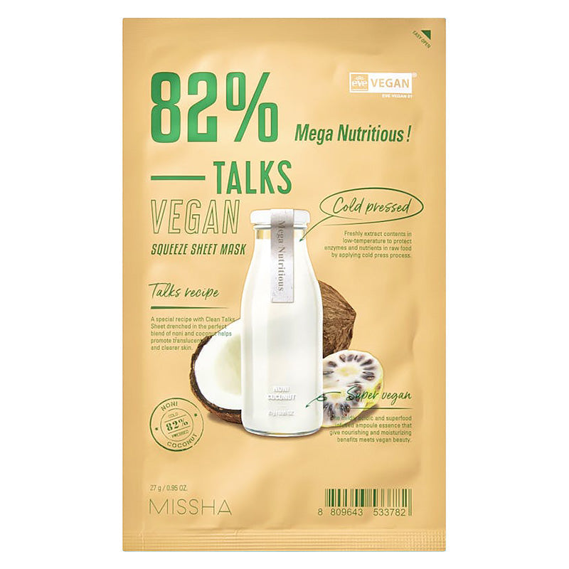 Talks Vegan Squeeze Sheet Mask