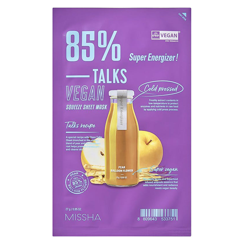 Talks Vegan Squeeze Sheet Mask