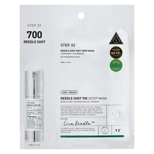 VT Cosmetics - Mild Reedle Shot 700 2-Step Mask – Korean Skincare UK