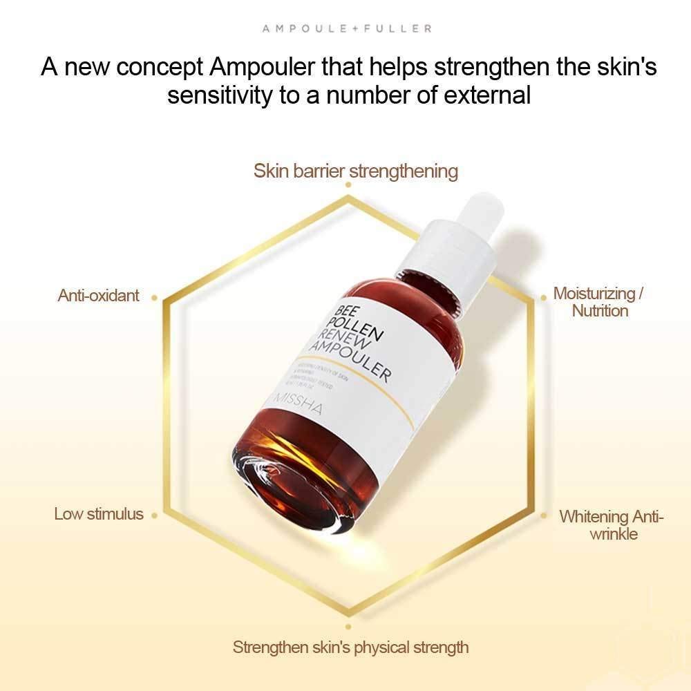 Missha Bee Pollen Renew Ampouler - Korean-Skincare