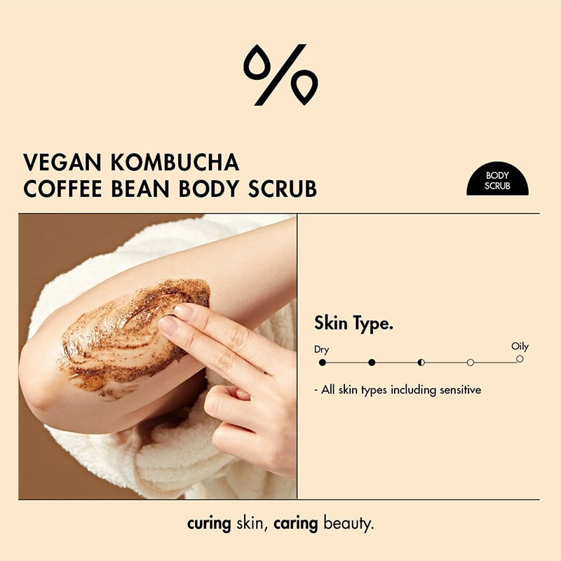 Vegan Kombucha Coffee Bean Body Scrub