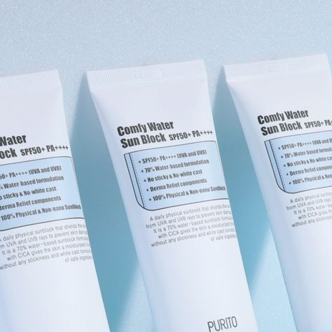 PURITO Comfy Water Sun Block SPF20~30 - Korean-Skincare